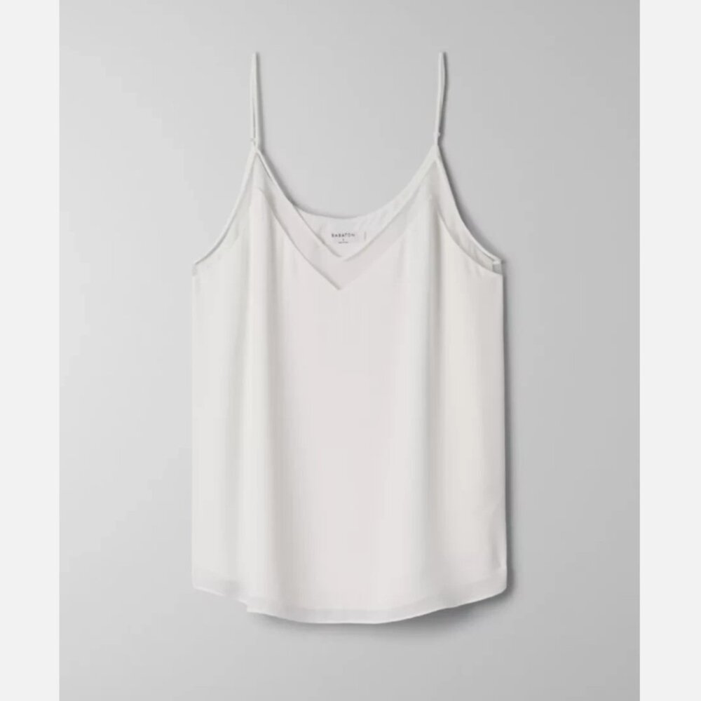 NWOT ARITZIA BABATON Galen Camisole Mesh Detail - XS - White